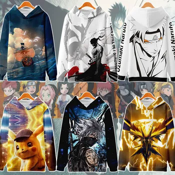 

3D One Piece Anime Naruto Hoodies Men pullovers Women Hooded Casual Long Sleeve Fleece Hoodies Sweatshirts