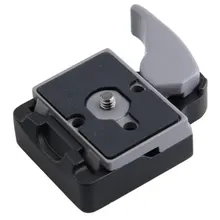 Адаптер с зажимом, быстроразъемные принадлежности для камеры, компактная пластина, портативная для зрительных скопов для Manfrotto 200PL-14 Mini Professional