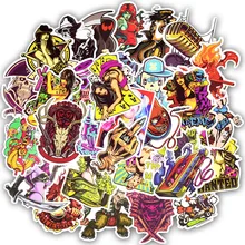 50pcs Spoof Horror Series Stickers Rock Punk Graffiti Sexy Waterproof Stickers to DIY Guitar Helmet Luggage Car Laptop Stickers