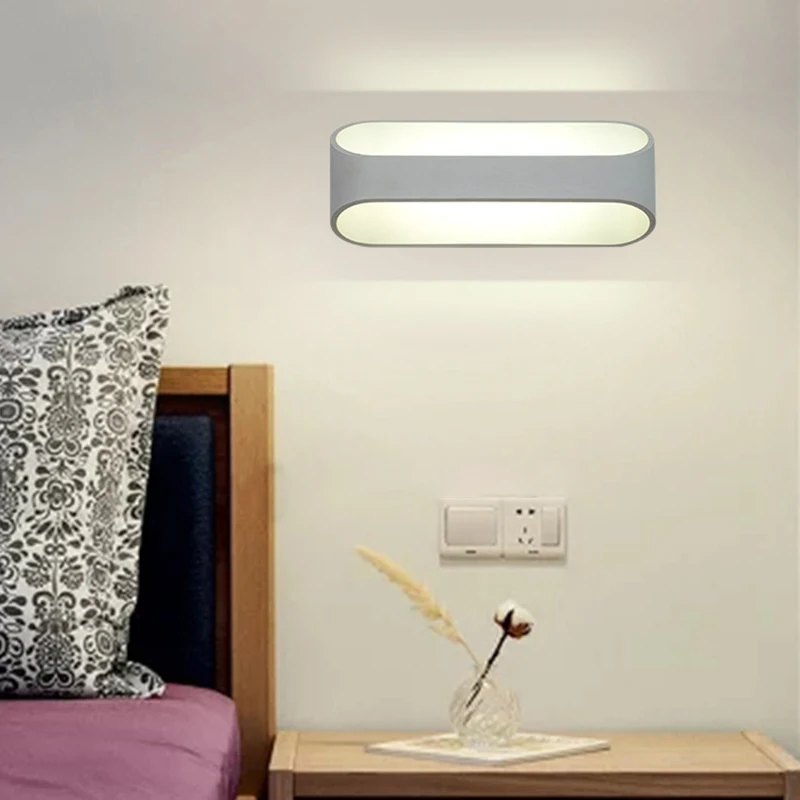 

5W LED Wall Light Modern European Hall Living Room Bedroom Light Corridor Bedside Reading Light AC90-265V