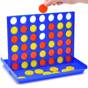 

4 In A Row Four In A Line Board Game Family Educational Toy Kids Game Three-Dimensional Backgammon For Entertainment