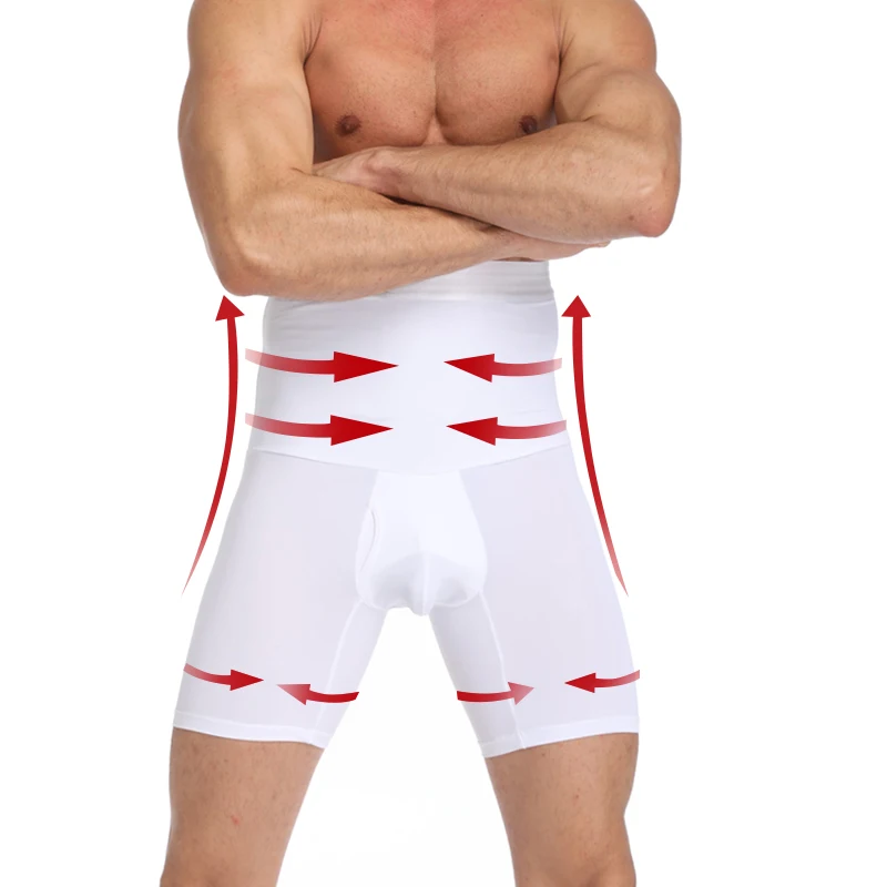 

Mens Compression Shorts Body Shaper Waist Trainer Tummy Control Slimming Shapewear Modeling Girdle Anti Chafing Boxer Underwear