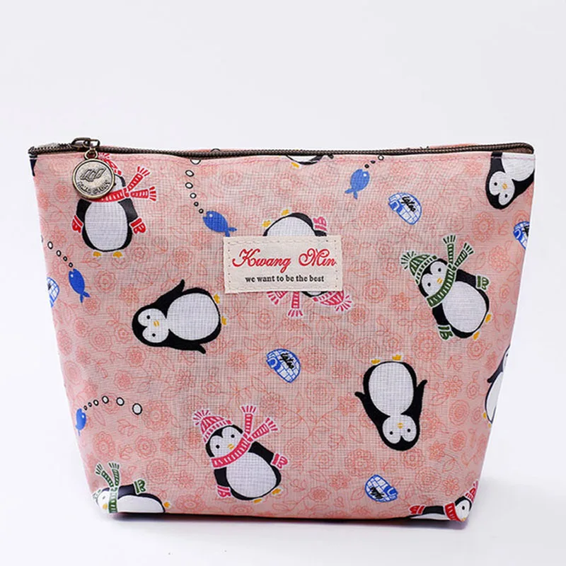 Mara's Dream водонепроницаемые дорожные сумки с рисунком пингвина из мультфильма, косметичка из Оксфорда, Пеналы, косметичка - Цвет: A Pink L