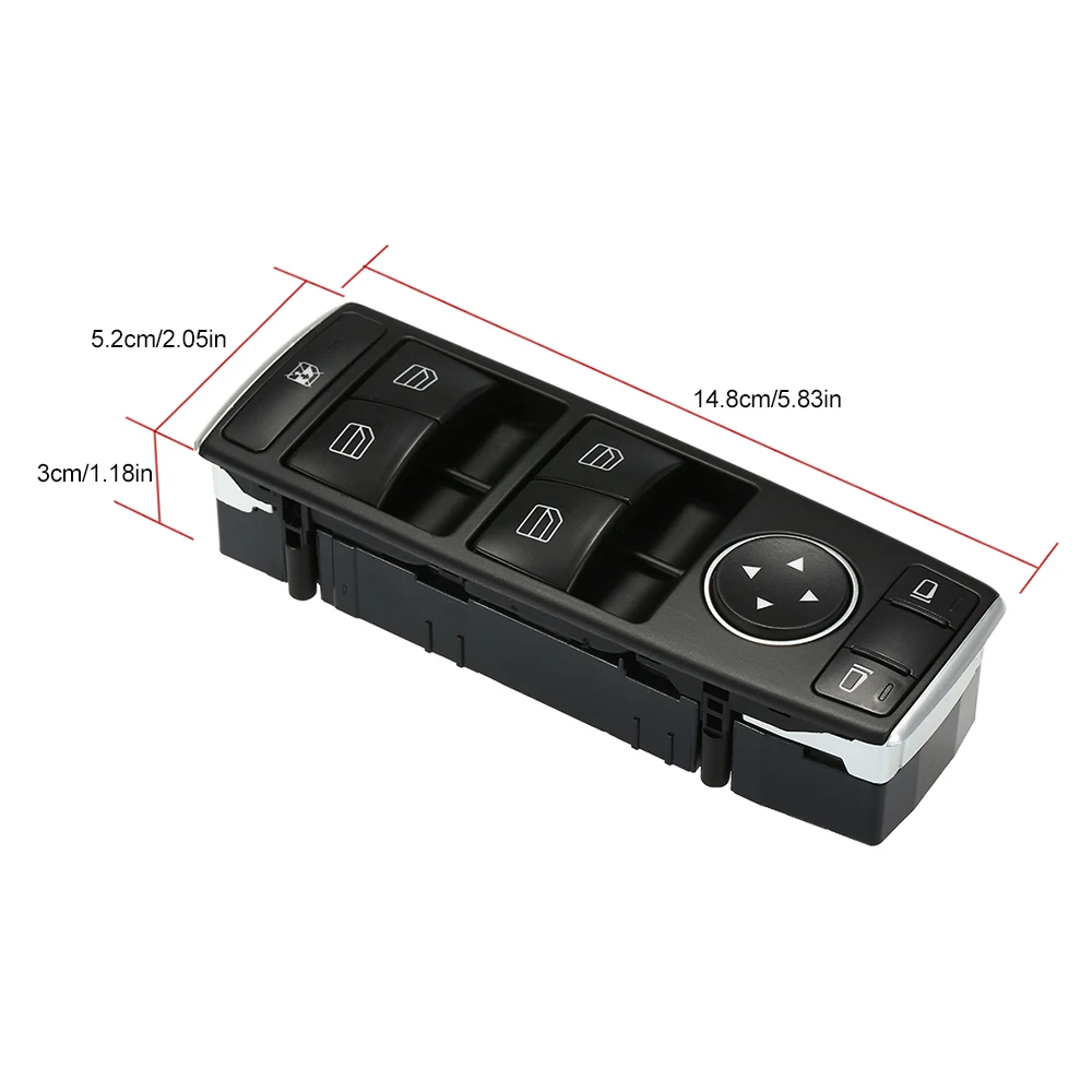 KKMOON переключатель передней левой двери окна A2049055302 переключатель окна управления стеклоподъемник для Mercedes Benz C250 C300 C350
