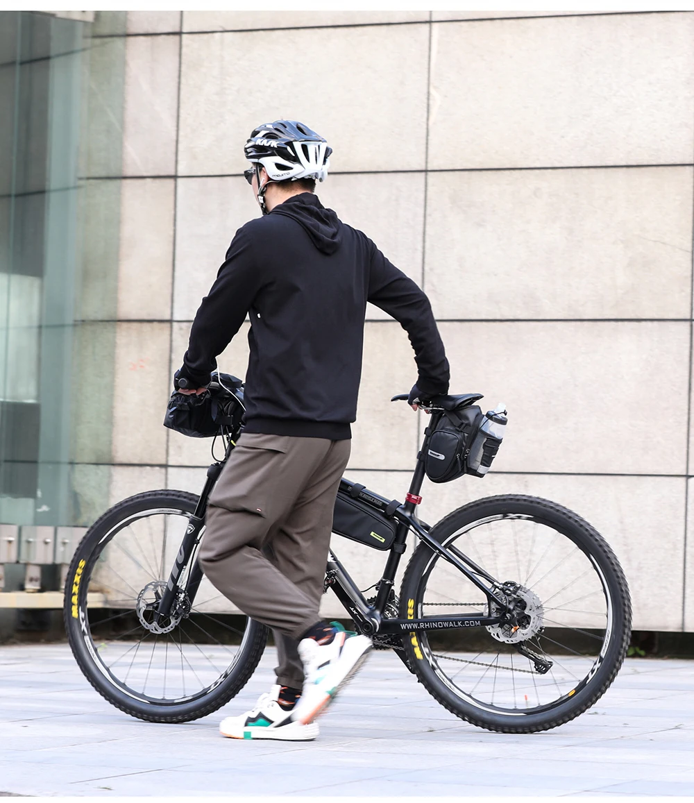 Rhinowalk Bicycle Bag Waterproof Bike Saddle Bag Large Capacity for MTB Bike Rear Seatpost Water Bottle Repair Tools Holder Bag (15)