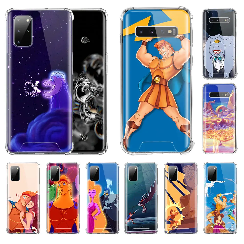 

Cartoon Hercules Case For Samsung Galaxy S20 Ultra S10 Plus 5G S10e S9 S8 Note 10 Lite 9 Phone Cover Airbag Anti Shell