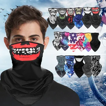 

Face Cover Balaclava Scarf Neck Outdoor Sport Silk Earloop Tube Unisex Unisex Head Face Neck Gaiter Climbing Scarf