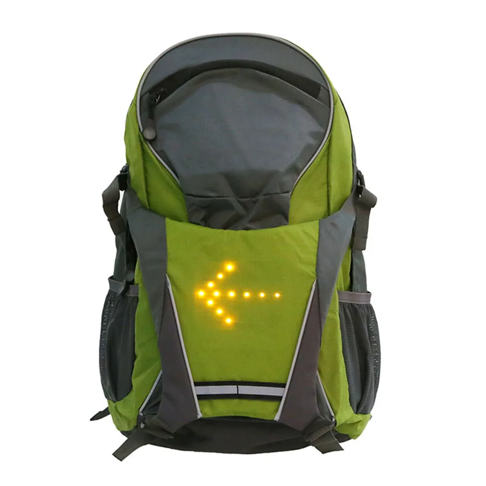 Cycling Bicycle Vest LED Wireless Safety Turn Signal Light Vest For Bicycle Riding Night Warning Backpack Guiding Ligh