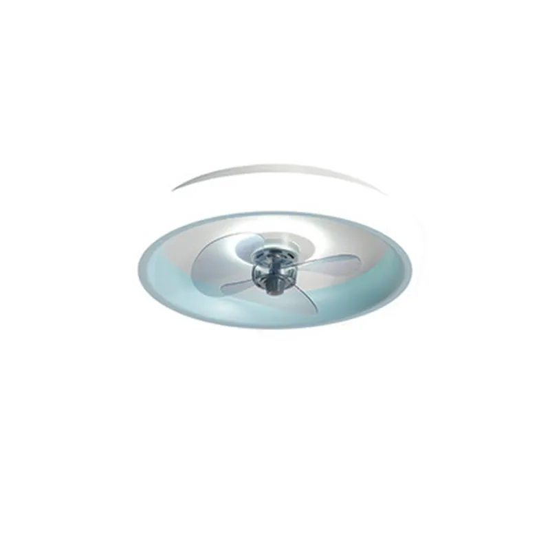 Nordic Modern Acrylic ABS Smart Led Ceiling Fan Light Colorful Children's Bedroom Dining Household Lighting Fan Integrated Lamp