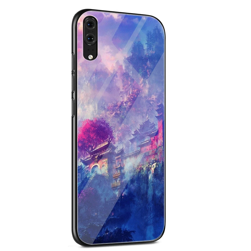 Стеклянный чехол для huawei P30 P20 P10 Y9 Y6 mate 20 Pro Lite P Smart Honor 7A 8X9 10, чехол для японского искусства - Цвет: G7