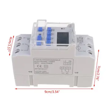 

TM615 12/24/110/220V Timer Switch 7 Days 24 Hours Programmable LCD Time Relay 37MD