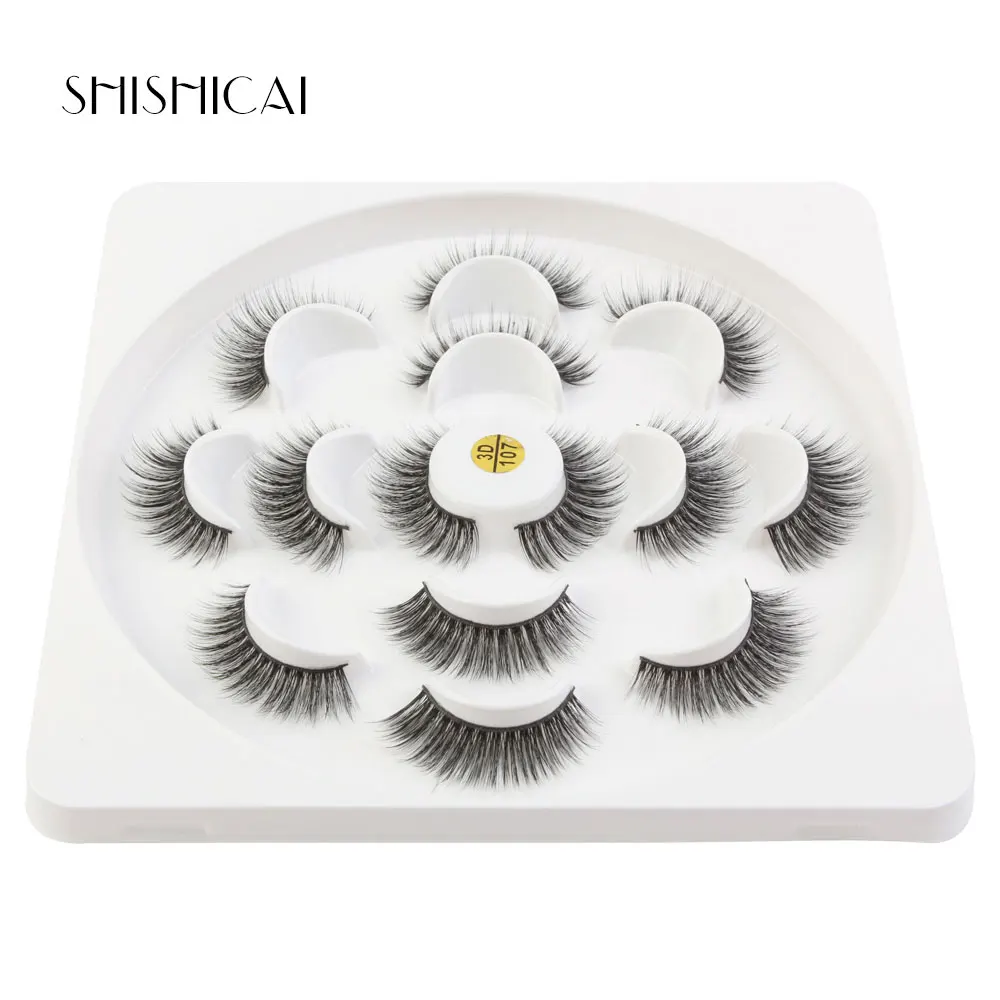

MAGEFY 1 Box Mink Eyelashes Natural Long 3d Mink Lashes Hand Made False Lashes Plastic Cotton Stalk Makeup False Eyelash