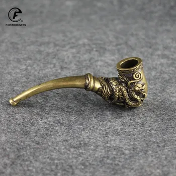 

Pure Copper Smoke Tipsy Dragon Phoenix Cigarette Holder Fillter Tobacco Pipe Handmade Desk Decoration Home Decor Accessories