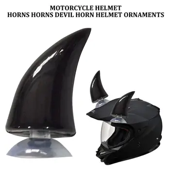 

Durable And Safety Tough Rubber Horn Demon Accessories Decor Decoration Helmet Full Protection Motorcycle