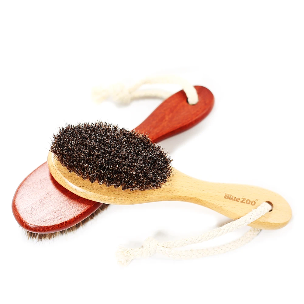Многофункциональная натуральная Конская щетка для бороды щетка для волос щетка для ванны с деревянной ручкой массажер для тела инструмент для удаления волос