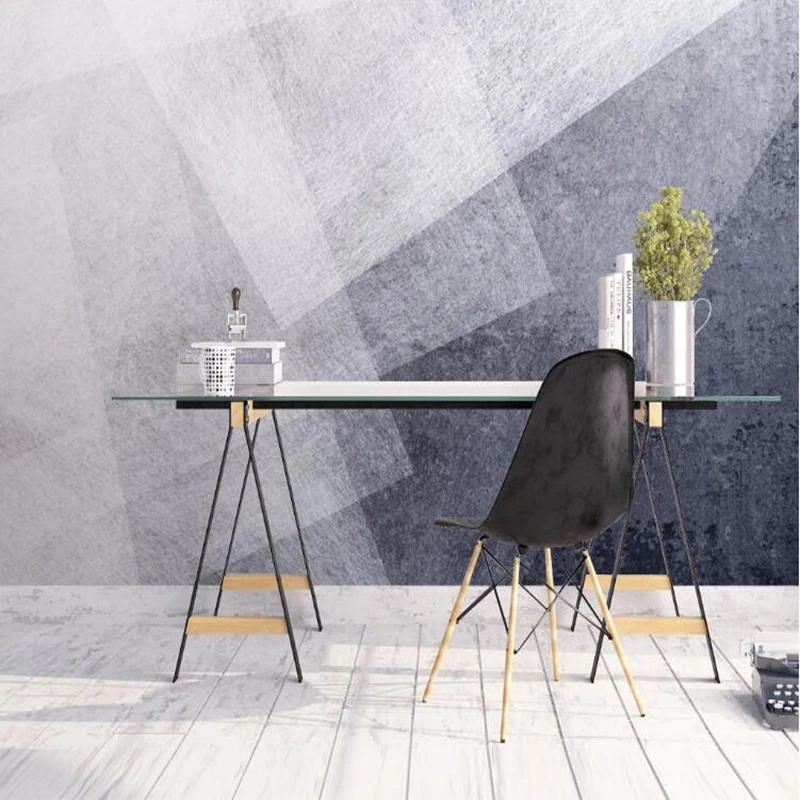 

3d обои на заказ, серые геометрические фрески для гостиной, фоновые водонепроницаемые обои для домашнего декора