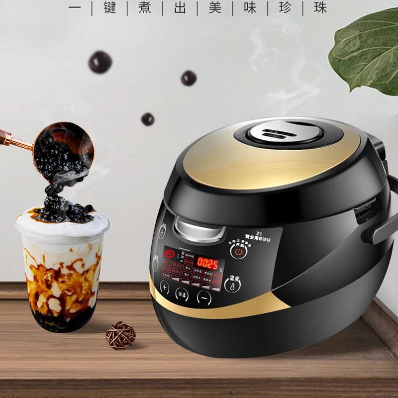 Milk tea shop electric pot tapioca Pearls balls cooker Boiling Sago/taro ball Cooking pot machine ntelligent Non-stick pan 5L 4