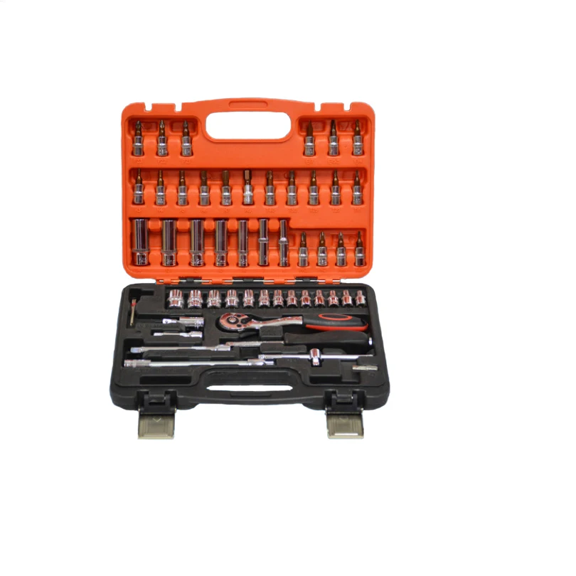 

46 pcs Quick Release Ratchet Wrench Set of press sleeve & connecting rod