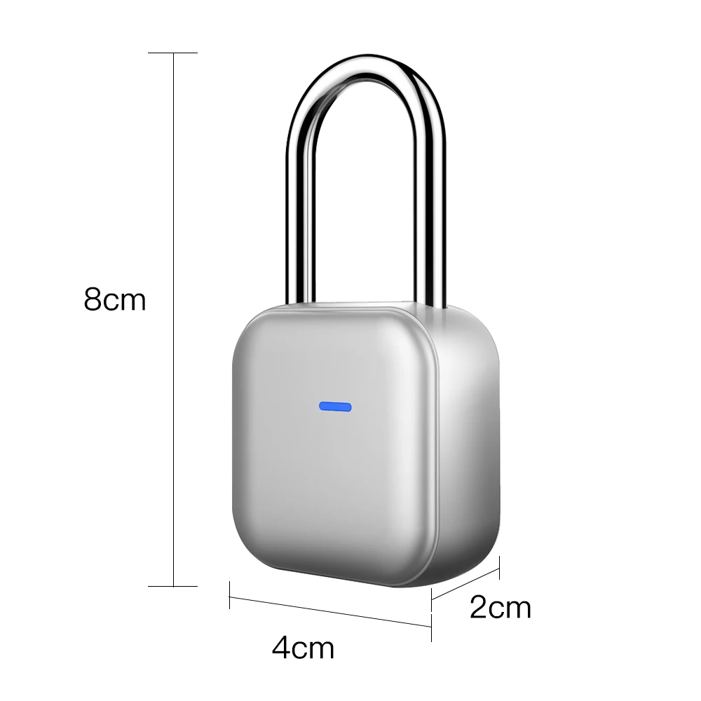 

Hot Electronic Smart BT Padlock Master Keys Types Lock Wireless Lock Keyless with APP Control for Bike Motorycle Home Door