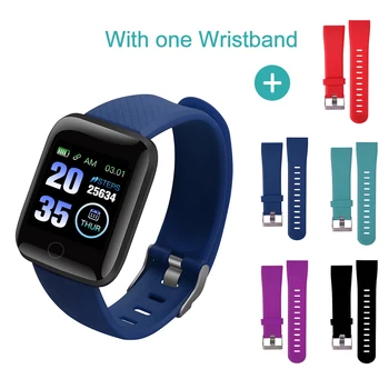 

116 PLUS Smart Wristband Fitness Bracelet Blood Pressure Women Men Fitness Tracker Watch Heart Rate Monitor Waterproof Pedometer