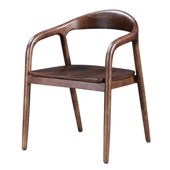 

Designer chair back Nordic solid wood modern minimalist Hiroshima President Kennedy chair dining chair new Chinese style circle