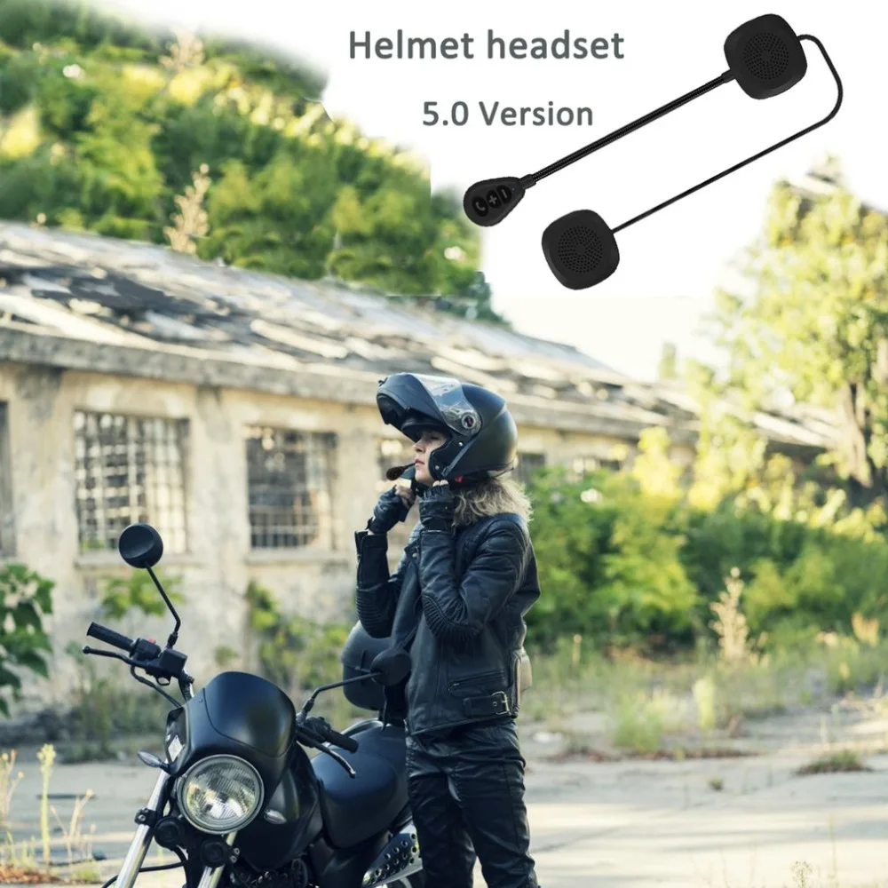 Гарнитура для мотоциклетного шлема, беспроводная, 5,0 MH05, для мотоциклетного шлема, динамик, наушники, громкая связь, вызов, стерео динамик, воспроизведение музыки