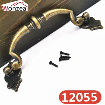 

Antique Brass Vintage Drawer Knobs Furniture Handle Dresser Cabinet Drawer Pulls Door Handles