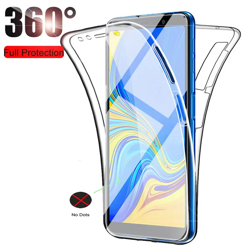 360 противоударный чехол для Samsung Galaxy J5 J7 J4 J8 A8 A6 PLUS G560 A3 A5 A750 A9 прозрачный
