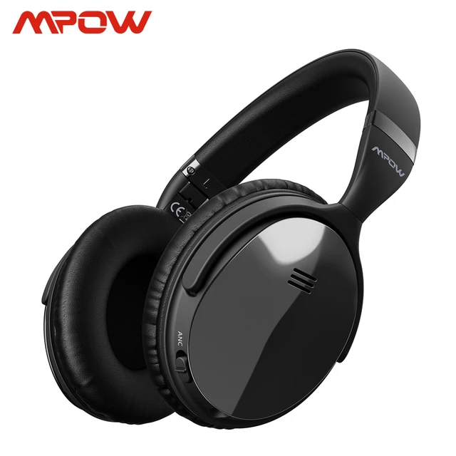 Mpow H5 – écouteurs Bluetooth sans fil ANC 2e génération, oreillettes filaires/sans fil avec micro, sac de transport pour PC, iPhone, Huawei, Xiaomi 