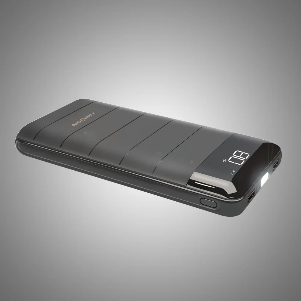 Внешний аккумулятор для телефона зарядное устройство с двумя USB портами и