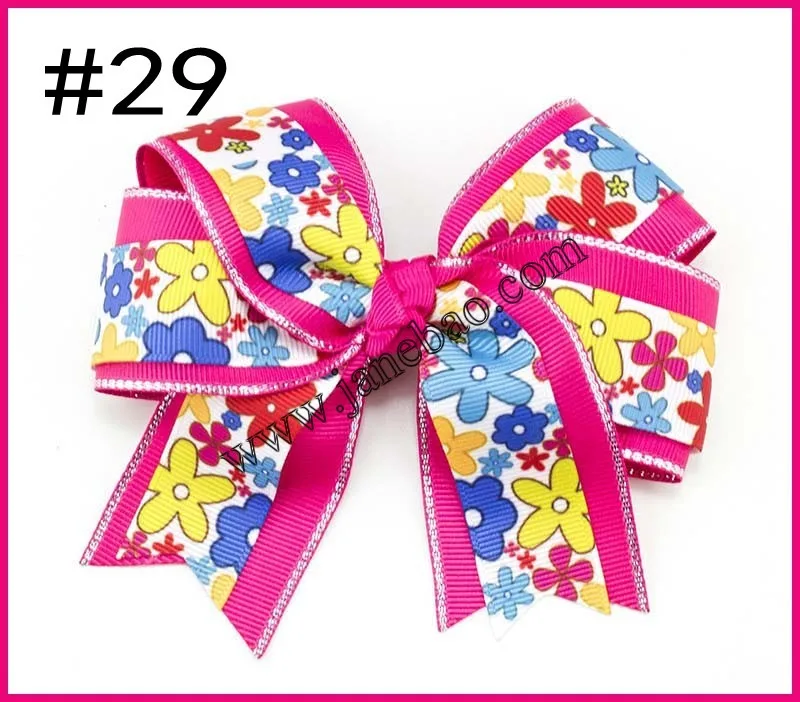 50 шт 4,5 ''персонаж Cheer аксессуары для волос бант зажим девушка бант волосы популярный цвет болельщик банты для волос cheer