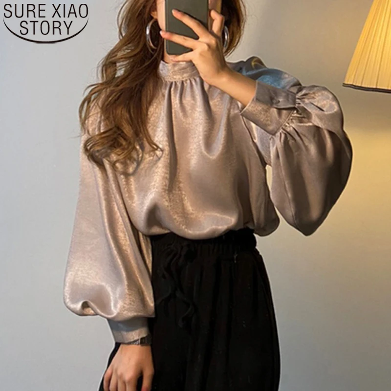 2021 Spring Puff Sleeve White Tops 