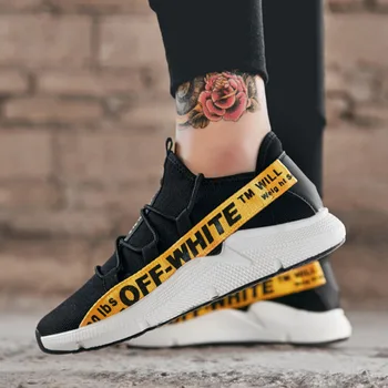 

Outdoor Men White Sneakers Comfortable Breathable Walking Sneakers Tenis Feminino Zapatos Soft Jogging Tennis Mens Shoes Loafers