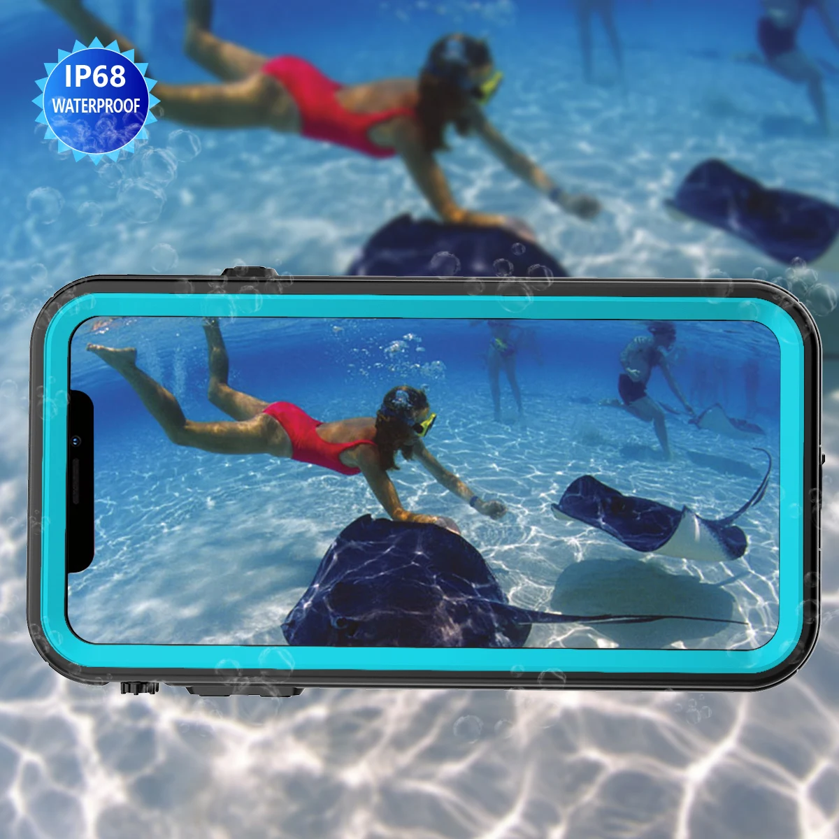

IP68 Waterproof Phone Case For iPhone 11 Pro Max X XR XS MAX Clear Silicone Shell for Apple 8 7 6 6S Plus Shockproof Cover