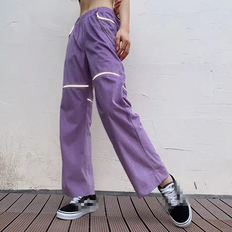 Purple reflective pants Clearance