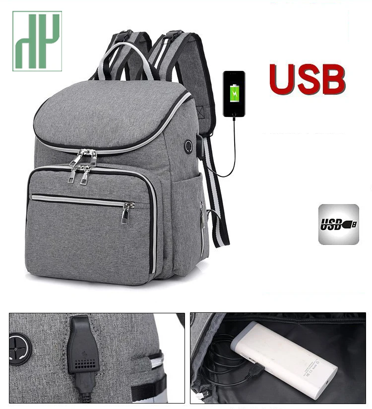 USB сумка для коляски, рюкзак bolsa maternidade, сумки для детских подгузников, сумка-Органайзер для мам и мам