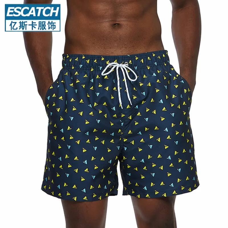 Swim Trunks Quick-drying swimwear men beach shorts men's swimming trunks suit bath man holiday shorts quarter-print swimming trunk swimsuit