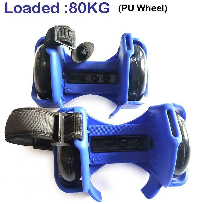 Adult Blue Для взрослых и детей, мигающий ролик, Вихревой шкив, флэш-колеса, пяточный ролик, регулируемый, просто обувь для катания на роликах - Цвет: Adult Blue