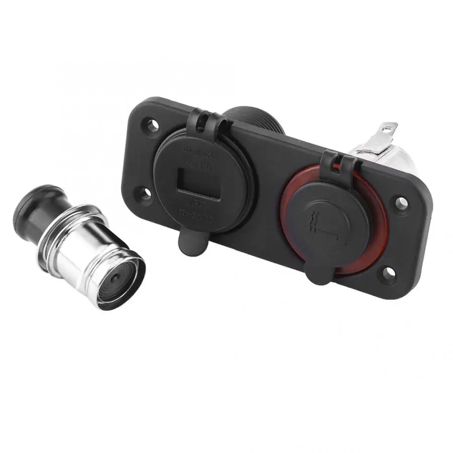 Адаптер прикуривателя 12 V-24 V прикуривателя Dual USB Автомобильное зарядное устройство вольтметр светодиодный Дисплей для автомобиля лодка яхта на колесах для грузовых автомобилей, аксессуары