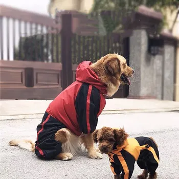 

Waterproof Dog Raincoat Jumpsuit For Small Medium Large Dogs Rain Coat Outdoor Pet Clothes Puppy Labrador Husky Pug Jacket SCC02