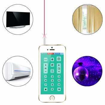 

2020 New Mini Smart Infrared IR Remote Control With 3.5mm Jack Dust Plug Long Distance IR Transmitter Support Samsung iPhone HTC