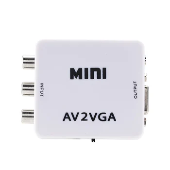 

Mini HD AV2VGA Video Converter AV to VGA Video HD TV Converter PUO88