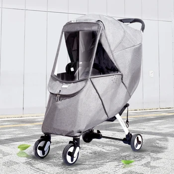 

Baby Stroller Rain Cover Universal Wind Dust Weather Shield with Windows For Strollers Pushchairs Stroller Accessories