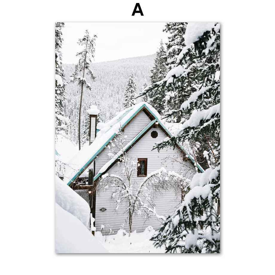 Deer-Pine-Forest-Tree-Snow-Sence-Winter-Wall-Art-Canvas-Painting-Nordic-Posters-And-Prints-Wall (3)