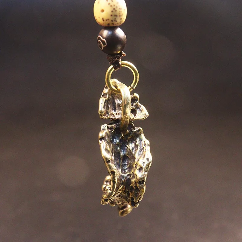 brass quiet keychain pendant (23)