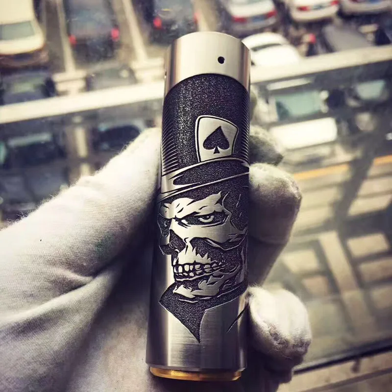 

High Quality electric cigarette Rogue clown Mechanical Mod 25mm diameter 510thread with 18650 battery RDA Atomizer gift box mod