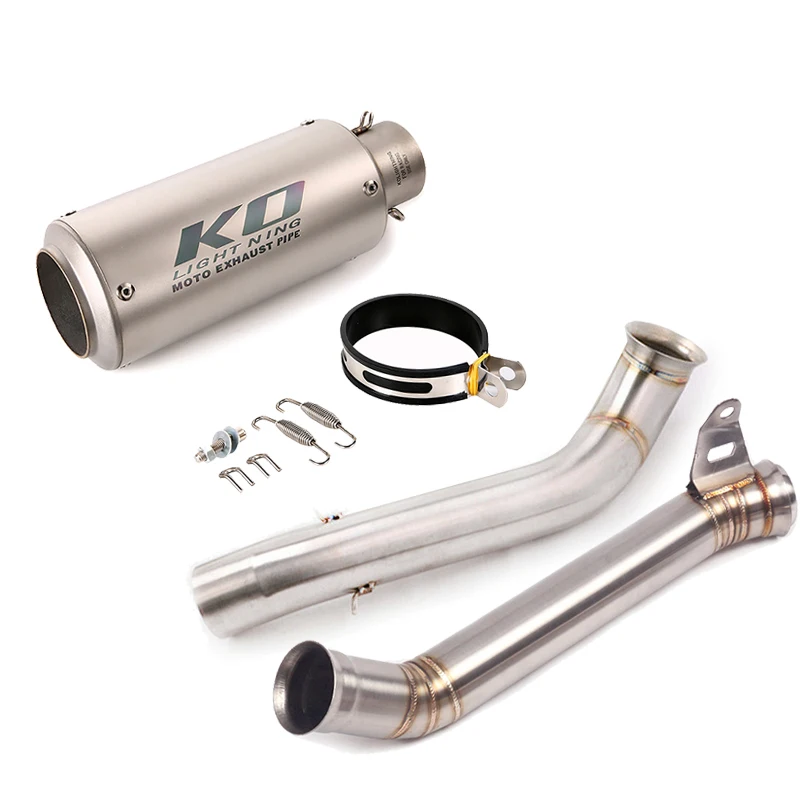 Motorcycle Exhaust Pipe Muffler Escape Connecting Pipe Front Link Pipe Mid Pipe 