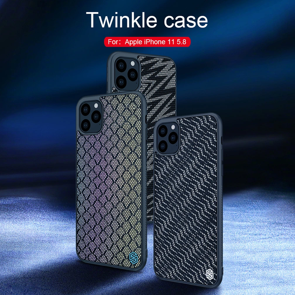 

For iPhone 11 5.8 NILLKIN Twinkle Reflective Case Hard PC Case Back Cover for iPhone 11 Pro Max 6.1 / 6.5 inch