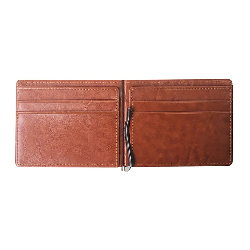 

Fashion RFID Blocking Men Wallets PU Leather Multi-card Position ID Holder Coin Purse Creative Flip Cover Soft Male Clutch Bag
