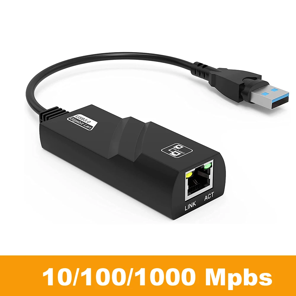 

Wired USB 3.0 To Gigabit Ethernet RJ45 LAN (10/100/1000) Mbps Network Adapter Ethernet Network Card For PC Wholesales